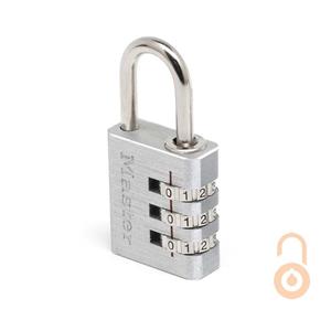 Master Lock Combinatiehangslot aluminium zilver 30 mm 7630EURD