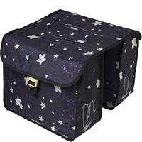 basil Kinderfietstas Stardust Double bag Nightshade