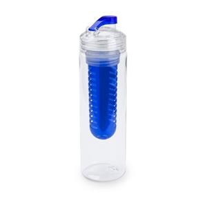 Drinkfles met fruitfilter blauw 700 ml