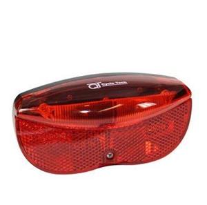 Cycletech achterlicht batterij in blisterverpakking led zwart/rood