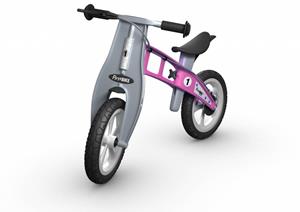 FirstBIKE Loopfiets Basic Roze - met rem