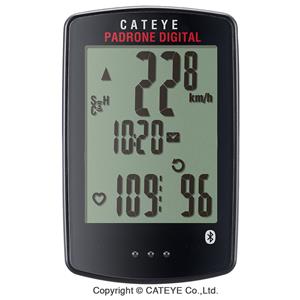CatEye Padrone Digital Fahrradcomputer (kabellos, Bluetooth) 2018 - Schwarz