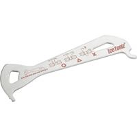 Icetoolz slijtagemeter 12,5 cm zilver