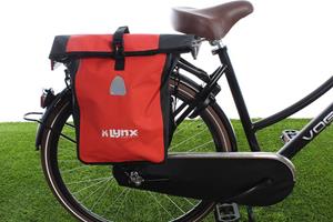 Lynx Enkele fietstas Single Pannier bag 21L Rood-zwart