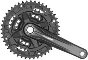 shimano crankstel Altus 22-32-44T 175 mm kettingscherm zwart