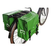 De Poort Dubbele fietstas Appelgroen 46L