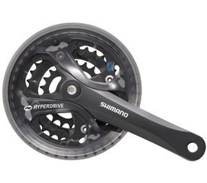 shimano Crankstel Acera 48-38-28T 175 mm zwart