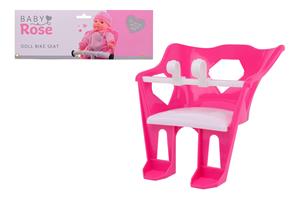 Johntoy poppen fietszitje 25 x 22 x 20 roze