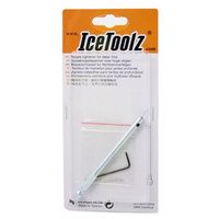 Icetoolz spaaknippelsleutel hoge velg 10 cm zilver