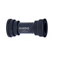Elvedes bottom bracket Shimano kunststof/staal 86-92 mm zwart 24 mm