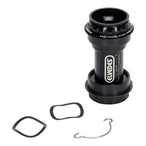 Elvedes bottom bracket PF30 Campagnolo kunststof/staal 68-73 mm zwart