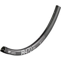 DT Swiss R 470 Disc Rennradfelge (20 mm) - Schwarz  - 24H