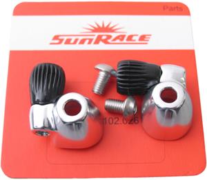 Sunrace kabelstopper Race Down-Tube L+R zilver 2 stuks