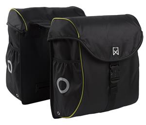 Willex Fietstassen 38 L zwart en geel 16103