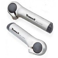 Tranzx Bar Ends 80 mm zilver