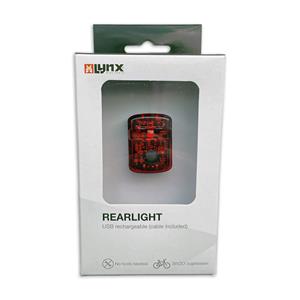 Lynx achterlicht Easyfix USB batterij led rood