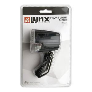 Lynx koplamp Sensor e-bike led 30 lux zwart