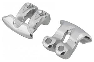 Shimano zadelrailklem dubbele bout zilver