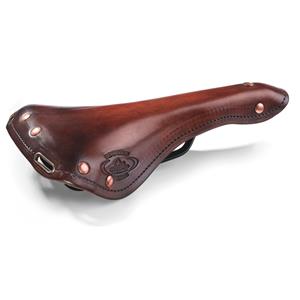 Selle Monte Grappa zadel Charleston Oxford smal/veer/leer dbruin