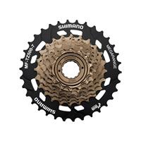 Shimano Tourney TZ500 7 Speed Cassette - Schwarz/Gold  - 14t