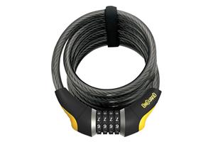 kabelslot Dobermann Combo 185 cm x 12 mm zwart