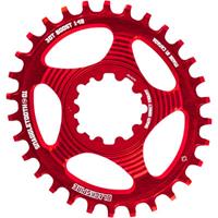 Blackspire Snaggletooth SRAM Oval Kettenblatt (schmal/breit) - Rot  - 3mm Offset