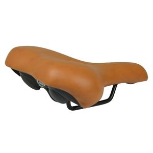 Selle Monte Grappa zadel Nevea 260 x 205 mm honey lichtbruin