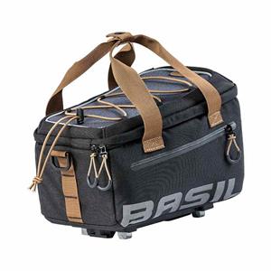 Basil Miles Trunkbag 7L MIK Bagagedragertas Black brown