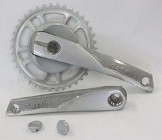 Gazelle crankstel 38T 170 mm aluminium zilver