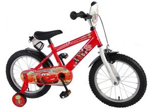 Volare Disney Cars Kinderfahrrad - Jungen - 16 Zoll - Rot rot/weiß