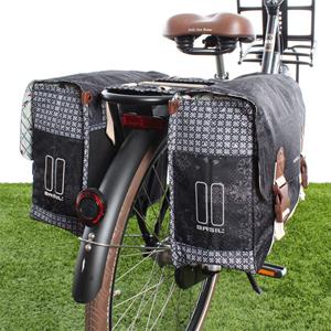 Basil Dubbele Fietstas  Boheme Zwart 35 L