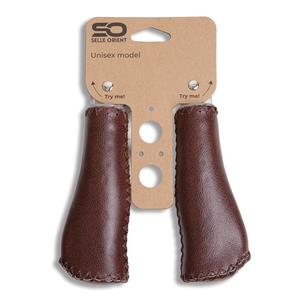 Selle Orient lederen handvatten 22 x 135 mm bruin per paar