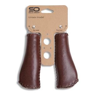 Selle Orient lederen handvatten 22 x 135 mm bruin per paar