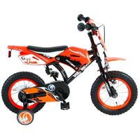 Volare Motorbike 12 Inch 21,5 cm Jongens Terugtraprem Zwart/Rood