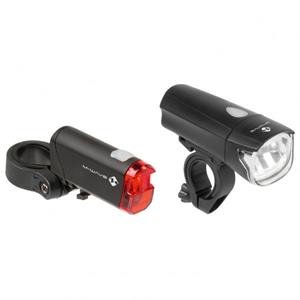 M-Wave Fahrradbeleuchtung Set ATLAS K50 LED Schwarz