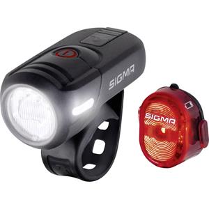 SIGMA SPORT Rücklicht AURA 45 USB / NUGGET II K-Set (2-tlg)