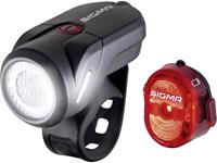 SIGMA SPORT Fahrradbeleuchtung AURA 35 USB / NUGGET II K-Set (Spar-Set 4-tlg Front- und Rücklicht)