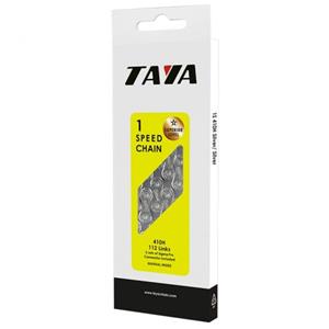 Taya ketting 410H 1/2 x 1/8 1S 112 schakels zilver