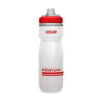 Camelbak Podium Chill 620ml Water Bottle  - Fiery Red-White  - 620ml/21oz