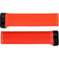 Brand-X Knurled Lenkergriffe (Lock On) - Rot