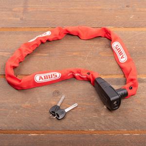 ABUS CityChain 6800 Kettingslot (Kleur slot: rood, Lengte: 85 cm)