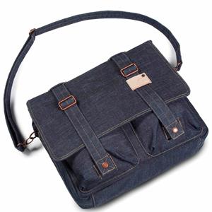 Cortina Kansas Messenger Bag Denim 12L Blauw