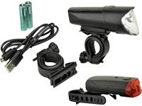 FISCHER Fahrrad-LED-Beleuchtungs-Set 40/20/10 Lux
