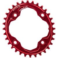 BLACK by Absoluteblack Oval MTB Kettenblatt (1x, schmal/breit) - Rot  - 4-Bolt