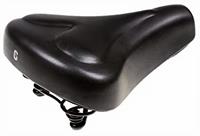 Selle Comfort zadel Holland 24,7 x 21,9 cm unisex gel/staal zwart