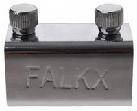 Falkx blokslot EA0501B 6 cm staal zilver 3 delig