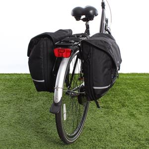 Beck Dubbele fietstas SPRTV XL Zwarte Bies 40L Zwart