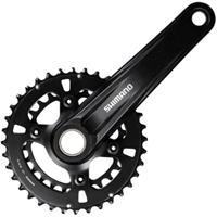 Shimano MT610 12 Speed Double Chainset - Schwarz  - 36.26t