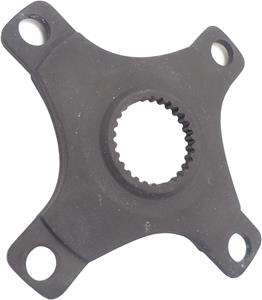 Miranda crank spider 47,5 mm/104 mm Bosch 4 4 arm alu zwart