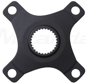 Miranda crank spider 52 mm/104 mm Bosch 4 4 arm alu zwart